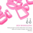 thumbnail image 2 of 18 Pcs Clay Mold Shape Cutters Circle Basic Polymer Mini Cookie Stencils Office Pink, 2 of 8