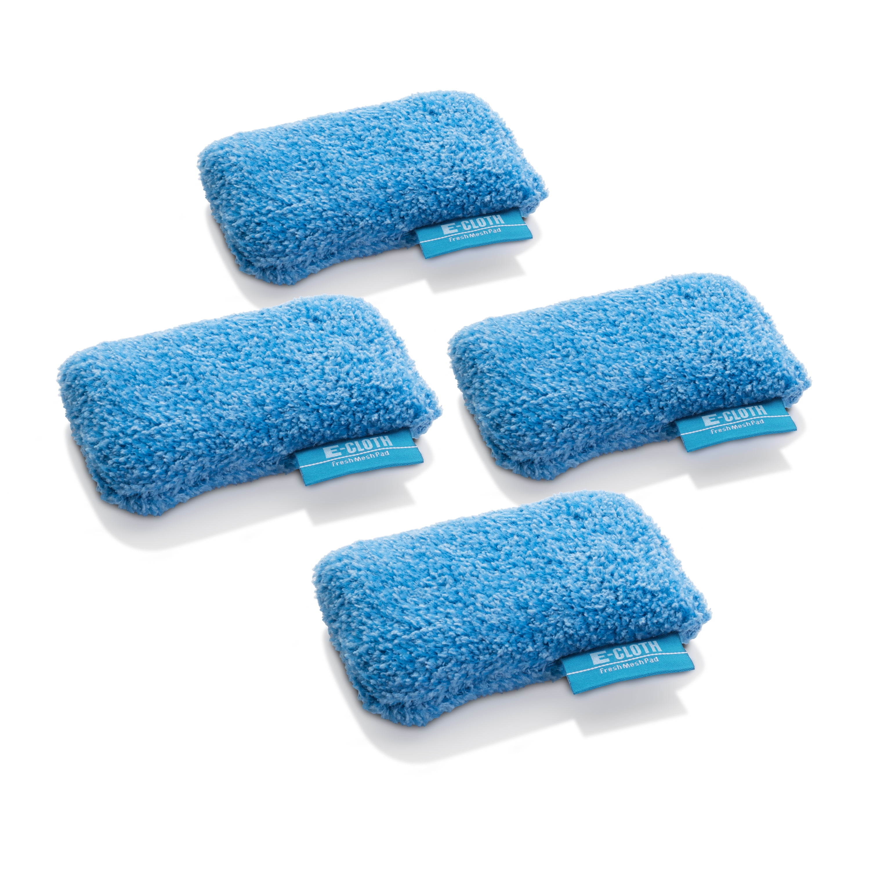 ECloth Fresh Mesh Pad, Polyester, Blue, 4 Pack