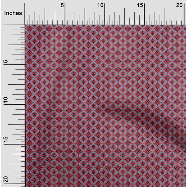 oneOone Polyester Lycra Fabric Diamond Geometric Printed Craft Fabric BTY 56 Inches Wide