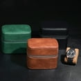thumbnail image 6 of Watch Jewelry 2 Watch Travel Case Storage Organiser Portable Watch Box Display Case for Women Men, 6 of 8