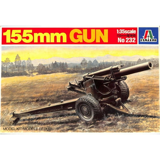 Italeri 135 155mm Gun Plastic Model Kit 232