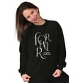 thumbnail image 3 of Cute Sassy Fashionista Forever Cool Women Plus Size Crewneck Sweatshirt Brisco Brands 4X, 3 of 5