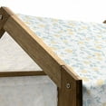 thumbnail image 5 of Spring Pet House, Blooming Romantic Roses with Foliage on Swirling Branches Design, Outdoor & Indoor Portable Dog Kennel with Pillow and Cover, 5 Sizes, Pale Yellow Pale Blue, by Ambesonne, 5 of 5