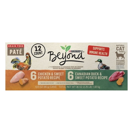 Purina Beyond, Grain-Free Poultry Variety Pack, Wet Cat Food, 12 Pack, 3 oz Cans