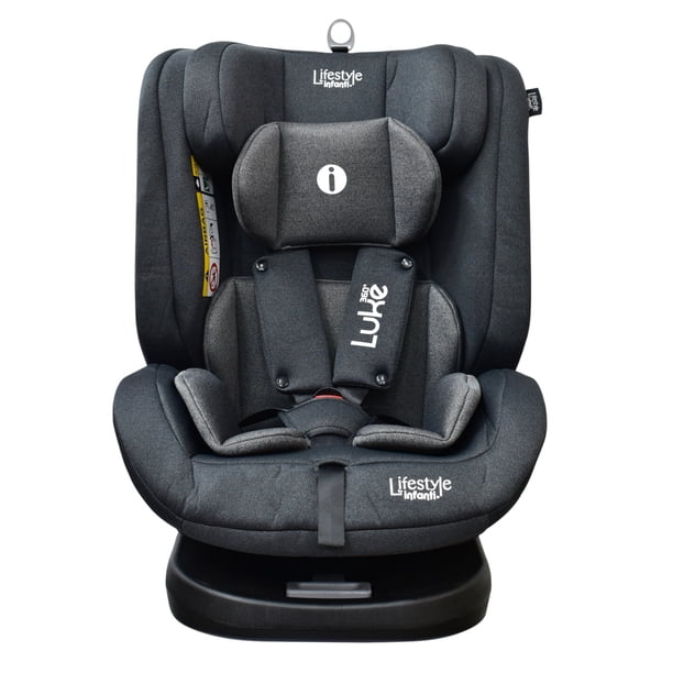 Autoasiento Para Carro Con Giro 360° Seguridad Isofix Luke 360 Gris Oxford