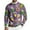 Y7-Light Purple, variant on Mardi Gras Shirts for Men Crew Neck Ribbed Knit Pullover Sweater Long Sleeve Funky Mardi Gras Printed Dress Sweater Fancy Mask Printed Slim Fit Thermal Lightweight Carnival Blouses,Purple XL
