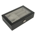thumbnail image 1 of Men Jewelry Organizer, Clear Glass Cover Watch Box  For Home, 1 of 8
