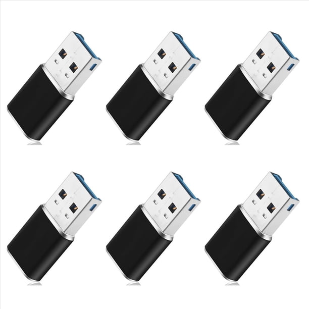 6X Mini Adaptador de Lector de Tarjetas de Memoria USB 3,0 de Aluminio para Tarjeta Micro-SD/Adaptador de Lector de Tarjetas TF Pc Ordenador Portátil