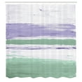thumbnail image 2 of Ambesonne Grunge Shower Curtain, Abstract Brush Stroke Print, 69"Wx70"L, Lavender and Reseda Green, 2 of 4