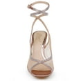 thumbnail image 4 of Jewel Badgley Mischka Tamera Peep Toe Heels with Wraparound Strap, 4 of 7
