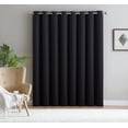 thumbnail image 2 of DecoSource Black Patio Panel Blackout for Sliding Glass Door Thermal Insulated Curtains, 102 in x 96 in - Black, 2 of 5