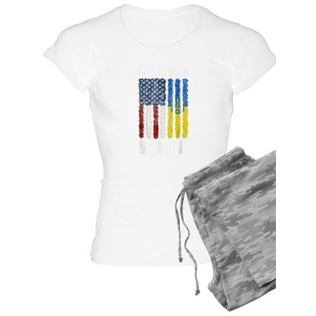 

CafePress - Ukrainian Lover I Stand With Ukraine Pajamas - Women s Light Pajamas