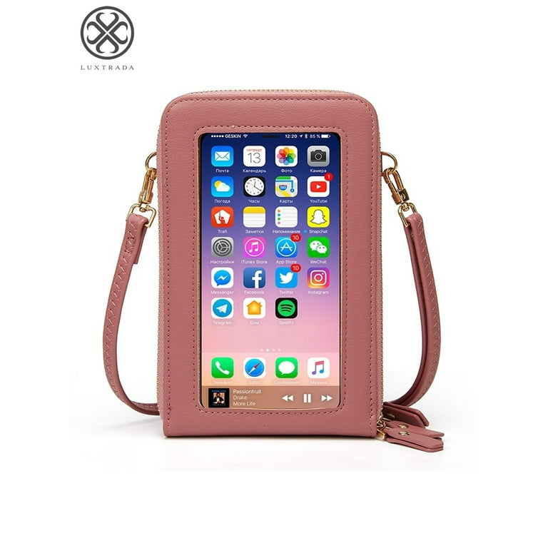 Cell phone outlet bag holder