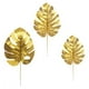 thumbnail image 2 of 60 Piezas de Plantas Artificiales, Hojas de Palma, DecoracióN de Hojas de Fiesta Tropical Dorada, Hoja de Tortuga Monstera, 2 of 5
