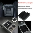 thumbnail image 3 of 3PCS Center Console Organizer Tray Fit for 2021 Model 3/Y Armrest Cubby Drawer Storage Box Accessories (Flocking), 3 of 10