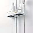 thumbnail image 4 of Without Drilling Shower Shelf For The Shower Rod - Bathroom Shower Rack Adjustable Height, For Shower Rod With A Diameter Of 19mm - 25mm (2 Pieces), 4 of 7