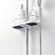 thumbnail image 5 of Estante de ducha universal sin taladros, altura ajustable para rieles de 19 a 25 mm, perfecto para organizar el baño, 5 of 8