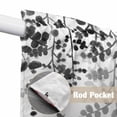thumbnail image 4 of Black Leaves Swag Curtains for Kitchen/Bedroom/Living Room, Summer Botanical Scalloped Curtains 63 Inch Long, Rod Pocket Window Swag Topper Curtains Valances 2 Panels Set 36"x63", 4 of 8