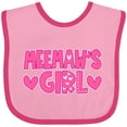 thumbnail image 3 of Inktastic Meemaw's Girl Girls Baby Bib, 3 of 4