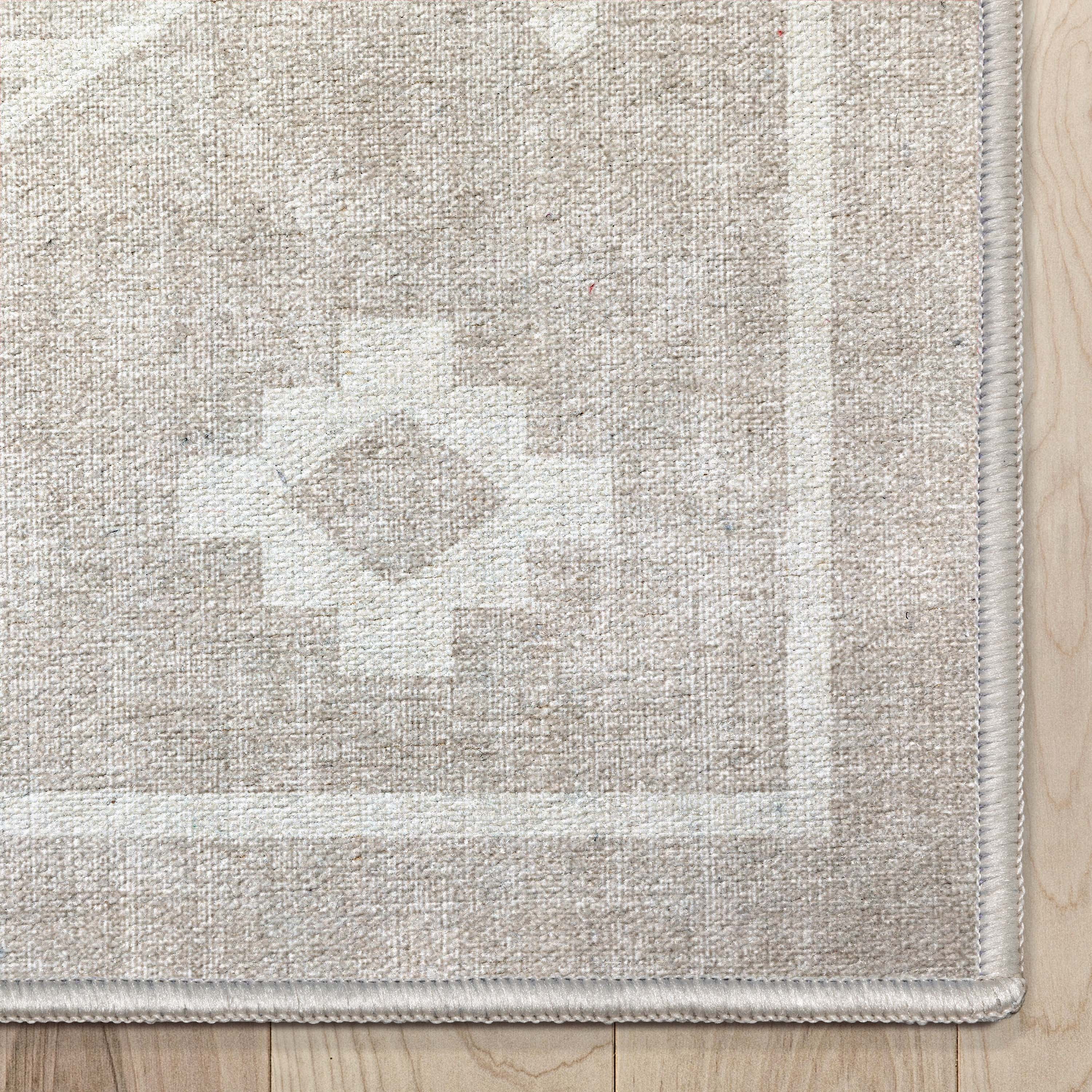 Well Woven Apollo Bottineau Vintage Southwestern Beige Flatweave 5'3" x 7'3" Area Rug