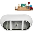 thumbnail image 4 of 67" Streamline B-240-33-BGL Soaking Freestanding Tub and Tray With Internal Drain in Brushed Gold, 4 of 7