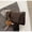 coffee color, variant on Shoulder Bag Crossbody Bag Tote Bag for Women Professional Women Sewing Line PU Leather Large Capacity Adjustable Strap Multiple Compartments Magnetic Snap Urban Minimalist Style for Daily Commute Of