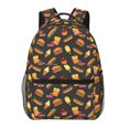 thumbnail image 1 of Disketp Fast Food Mochila Estampada para Hombre y Mujer – Mochila Ligera Clásica con Múltiples Bolsillos para Universidad, Trabajo y Viajes-One Size, 1 of 5