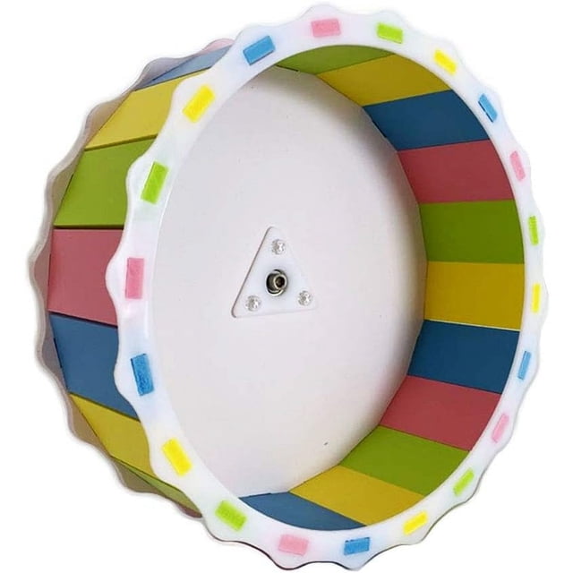 Rueda de ejercicio para hámster, 7,28 pulgadas, adecuada para hámsteres sirios, suave y silenciosa, colorida, material apto para mascotas