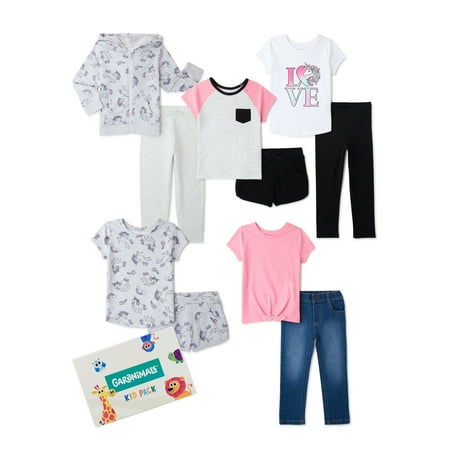 

Garanimals Baby and Toddler Girls Mix & Match Outfits Kid-Pack 10-Piece Set Sizes 12M-5T