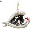 thumbnail image 1 of Dog Pendant Decorative Santa Hat Creative Anti-crack Christmas Tree Pendant, 1 of 4