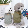 thumbnail image 5 of Camiseta de rayas para perros, camiseta básica sin mangas de algodón para mascotas, camiseta de verano para perros, 5 of 5