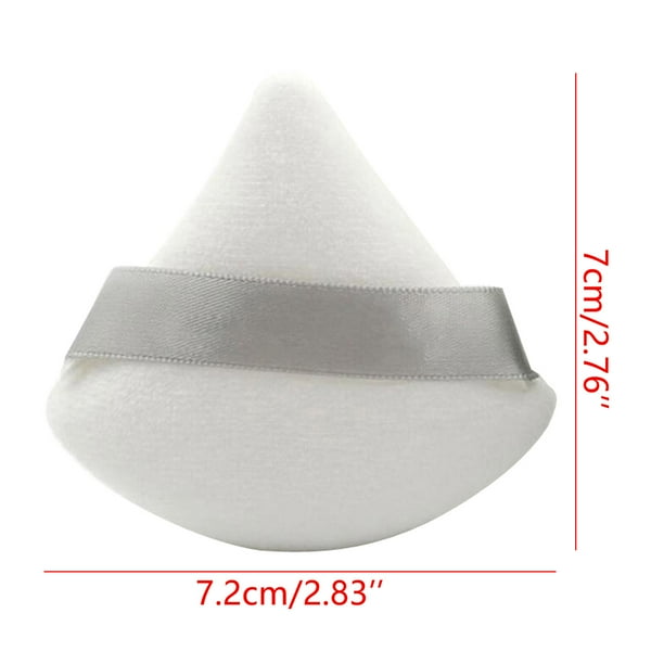 Fiudx Borla de Polvo Lavable Borla de Maquillaje Lavable Algodón Puro Terciopelo Suave Herramienta de Maquillaje Facial