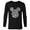Black, variant on Mickey Mouse Icon White Bunnies Easter - Long Sleeve T-Shirt for Men - Customized-White