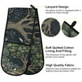thumbnail image 2 of Yayeee Double Oven Mitt Kitchen Heat Resistant Baking 35" x7" Quilted Glove, Green Forest Scene, 2 of 6