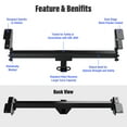 thumbnail image 2 of Magnus Assembly Class 3 Trailer Hitch 2 Inches Receiver Tube Towing Hitch Compatible with 1979-2011 Crown Victoria & 1981-2011 Lincoln Town Car Mark VI & 1979-2009 Mercury Grand Marquis, 2 of 7