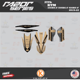 thumbnail image 4 of Kalair GFX Graphics Kit for KTM Enduro 4-Stroke 250 XC-F, 350 XC-F and 450 XC-F (2019-2022) Razor Series, 4 of 5