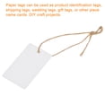 thumbnail image 5 of Uxcell Rectangle Paper Gift Tags with Twine Rope white 50x30mm Length 65.6 Feet 100pcs, 5 of 5