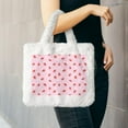 thumbnail image 6 of Salouo Strawberry Floral for Plush Underarm Bag,Soft Tote Bag Ladies Fluffy Shoulder Bag Women Furry Tote Bag Plush Handbag for Autumn and Winter, 6 of 7