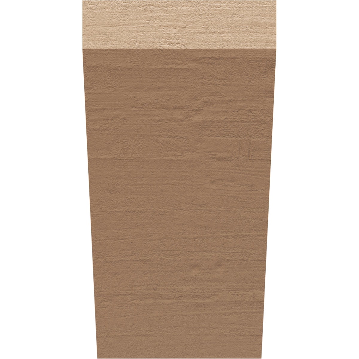 5"W x 5"D x 10"H Wide Concord Rough Cedar Woodgrain TimberThane Corbel, Primed Tan