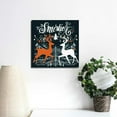 thumbnail image 3 of JEUXUS The Stupell Home Décor Collection Holiday Merry Christmas Elegant Reindeer Black White and Red Typography Stretched Canvas Wall Art, 16x16in, 3 of 4