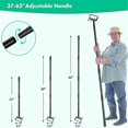 thumbnail image 5 of 62 Inch Long Stirrup Hoe Garden Tools Cultivator for Weeding, 5 of 5