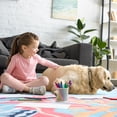 thumbnail image 4 of Arogan Coral Ocean Art Rug for Living Room, Bedroom and Children's Room, Blue, 6' x 9', 4 of 7