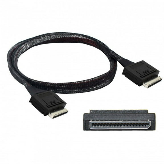 JSER OCuLink PCIe PCI-Express SFF-8611 8x 8-Lane to OCuLink SFF-8611 8x SSD Data Active Cable 50cm