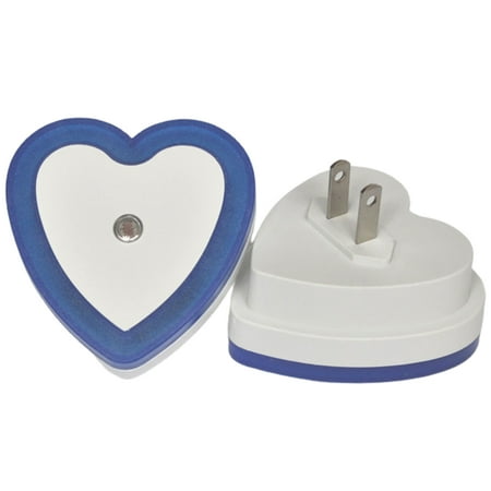 

1 Pcs Light Control Sensor Light Led Night Light Love-Heart Shaped For Hallway Cabinet Closet Stairs