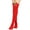 Red, variant on Lilgiuy Women Christmas Long Tube Knee Socks Striped Garter Cute Accessories Christmas Party for Work Office Business