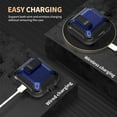 thumbnail image 4 of OTOPO for Airpods 4 Case Cover with Lock Clip, Rugged Apple Airpods 4th Generation Case 2024 Men Women, Armor Shockproof iPod 4 Gen Case Protective Hard Shell with Carabiner&Cleaner kit, Black/Blue, 4 of 6