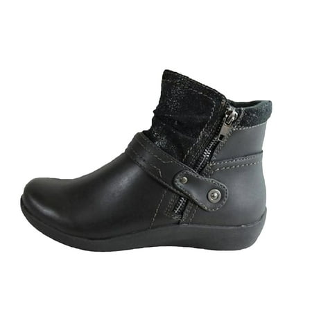 

Juebong Women s Vintage Splicing Round Toe Fur Lined Winter Zip Up Short Naked Boots Shoes Black Size 7