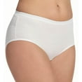 thumbnail image 2 of Fruit of the Loom Women's Comfort Covered Cotton Brief Panties,White 3 Pack,Size 5, 2 of 3
