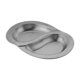 thumbnail image 5 of Plato dividido de acero inoxidable Bandeja para frutos secos Plato reutilizable para servir salsa de soja plata, 5 of 9
