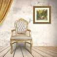 thumbnail image 3 of Messely, Johan 26x26 Gold Ornate Wood Framed with Double Matting Museum Art Print Titled - La terrasse du chateau, 3 of 4